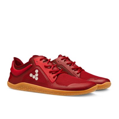 Vivobarefoot Primus Lite III - Hardloopschoenen Rood Heren - ZTG480735